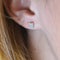 Boucles d'oreilles Boucles d’oreilles en or blanc 18k avec diamants naturels 58 Facettes #4270