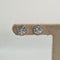 Boucles d'oreilles Boucles d’oreilles en or blanc 18k avec diamant naturel 58 Facettes #4283