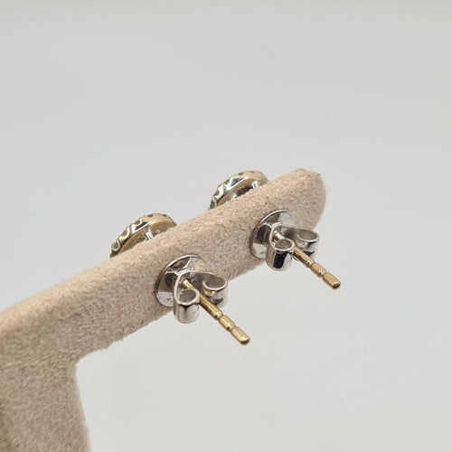 Boucles d'oreilles Boucles d’oreilles en or blanc 18k avec diamant naturel 58 Facettes #4283
