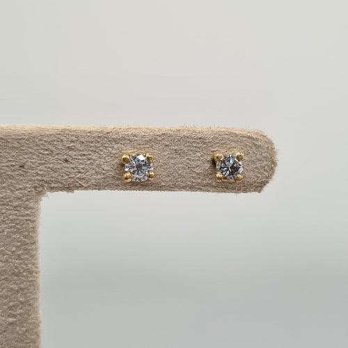 Boucles d'oreilles Boucles d’oreilles en or jaune 18k avec diamants 58 Facettes #4297