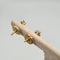 Boucles d'oreilles Boucles d’oreilles en or jaune 18k avec diamants 58 Facettes #4297