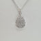 Collier Collier flamme à chaîne en or blanc 18 carats 58 Facettes #4380