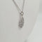 Collier Collier flamme à chaîne en or blanc 18 carats 58 Facettes #4380