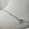 Collier Collier flamme à chaîne en or blanc 18 carats 58 Facettes #4380