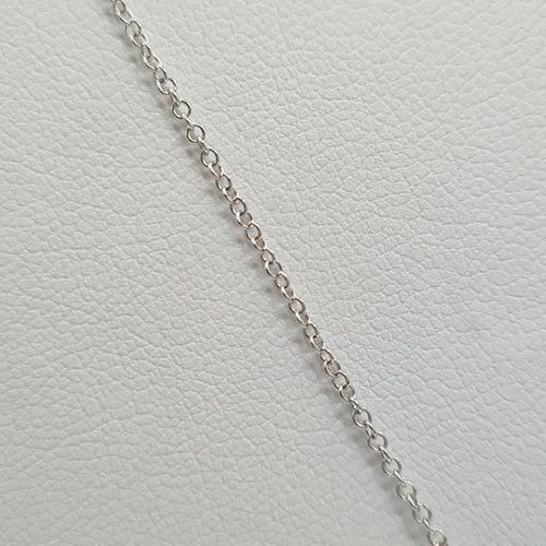 Collier Collier flamme à chaîne en or blanc 18 carats 58 Facettes #4380