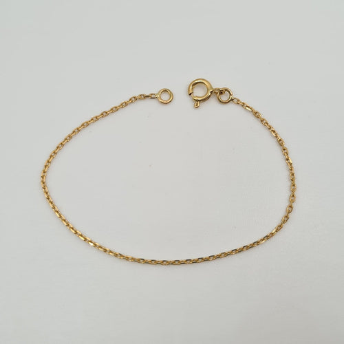 Bracelet Bracelet chaîne en or jaune 18k 58 Facettes #4408