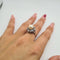 Bague 50 Bague en or blanc 18k avec perle et diamant 58 Facettes #4448