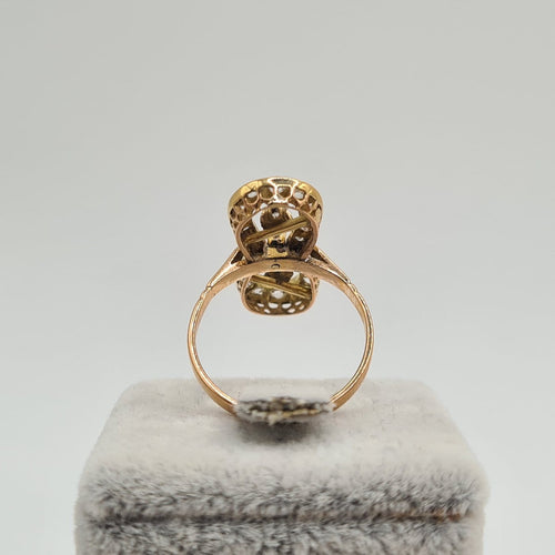 Bague 54 Bague en or rose 18k avec diamants 58 Facettes #4471