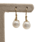 Boucles d'oreilles Boucles d’oreilles en or jaune 18k avec perles 58 Facettes #4478