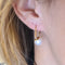 Boucles d'oreilles Boucles d’oreilles en or jaune 18k avec perles 58 Facettes #4478