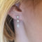Boucles d'oreilles Boucles d’oreilles en or blanc 18k avec diamants naturels 58 Facettes #4483