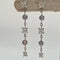 Boucles d’oreilles en or blanc 18k avec diamants naturels 58 Facettes #4484