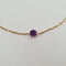 Bracelet Bracelet chaîne en or jaune 18k avec améthyste 58 Facettes #4486