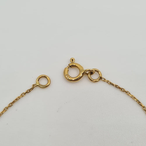 Bracelet Bracelet chaîne en or jaune 18k avec améthyste 58 Facettes #4486