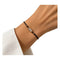 Bracelet Guidetti - Bracelet en or rose 18 kt avec cordon noir et diamants bruns 58 Facettes G4054