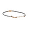 Bracelet Guidetti - Bracelet en or rose 18 kt avec cordon noir et diamants bruns 58 Facettes G4054