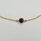 Bracelet Bracelet chaîne en or jaune 18k avec saphir bleu 58 Facettes #4487