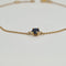 Bracelet Bracelet chaîne en or jaune 18k avec saphir bleu 58 Facettes #4487