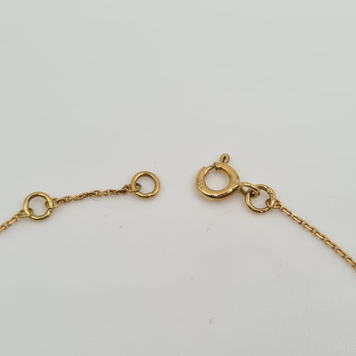 Bracelet Bracelet chaîne en or jaune 18k avec saphir bleu 58 Facettes #4487