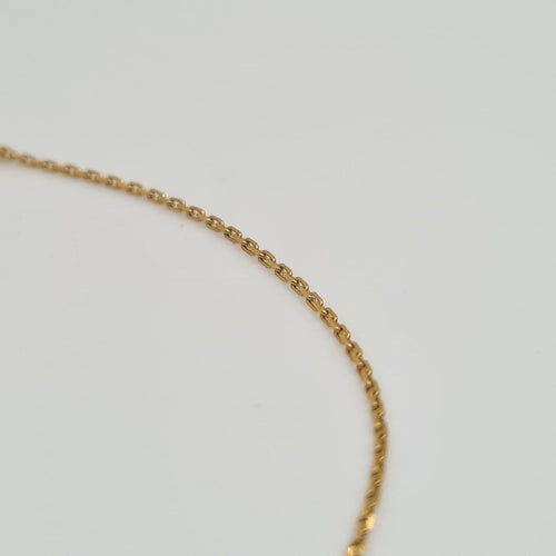 Bracelet Bracelet chaîne en or jaune 18k avec saphir bleu 58 Facettes #4487