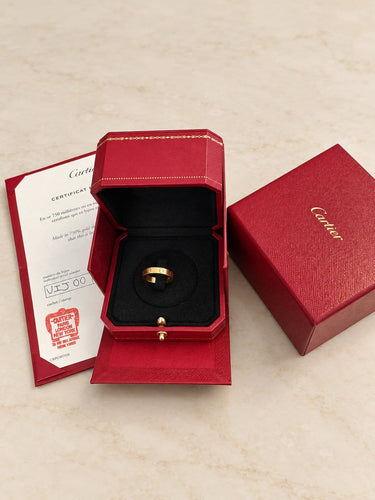 Bague 55 Cartier - Bague alliance Love en or jaune 18 carats 58 Facettes B26395