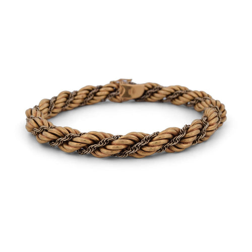 Bracelet Bracelet vintage en or jaune 18 kt 58 Facettes BR42 (04629)