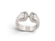 Bague 52 Cartier - Bague Double C en or blanc 18k, diamants 0,15 ct, taille 52 58 Facettes 277589