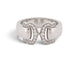 Bague 52 Cartier - Bague Double C en or blanc 18k, diamants 0,15 ct, taille 52 58 Facettes 277589