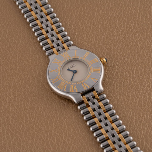 Montre Cartier - Montre Must 21 W10051F4 58 Facettes TOT-11925