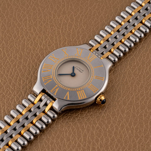Montre Cartier - Montre Must 21 W10051F4 58 Facettes TOT-11925