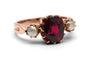 Bague 49 Art nouveau - Bague en or jaune 18 carats, grenat et perles 58 Facettes 24186