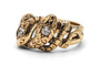 Bague 51 Bague serpent Art nouveau en or jaune 14 carats, diamants taille ancienne 58 Facettes 24169
