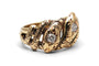 Bague 51 Bague serpent Art nouveau en or jaune 14 carats, diamants taille ancienne 58 Facettes 24169