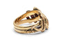Bague 51 Bague serpent Art nouveau en or jaune 14 carats, diamants taille ancienne 58 Facettes 24169