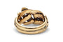 Bague 51 Bague serpent Art nouveau en or jaune 14 carats, diamants taille ancienne 58 Facettes 24169