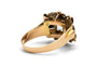 Bague 57 Bague Art déco en or jaune et or blanc 18 carats, aigue-marine, diamants 8/8 58 Facettes 24188
