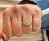 Bague 62 Bague Art déco en or jaune 18 carats, platine et diamants 58 Facettes Ug