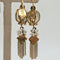 Boucles d'oreilles Boucles d’oreilles pendantes en or jaune 18 carats avec perles de culture 58 Facettes #4025