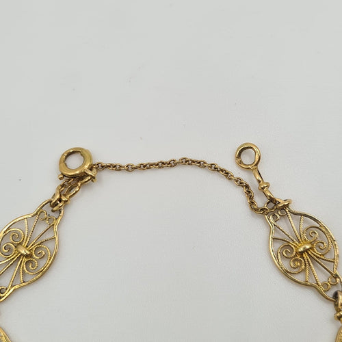 Bracelet Bracelet chaîne en or jaune 18k 58 Facettes #4488