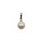 Pendentif Pendentif en or blanc 18 carats avec perle de culture 58 Facettes #4500