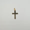 Pendentif Pendentif croix en or jaune 18 carats 58 Facettes #4501