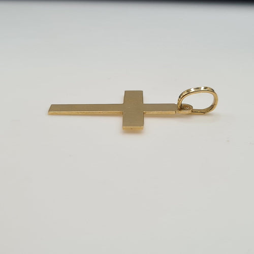 Pendentif Pendentif croix en or jaune 18 carats 58 Facettes #4501