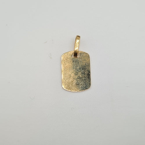 Pendentif Pendentif rectangulaire en or jaune 18 carats 58 Facettes #4503
