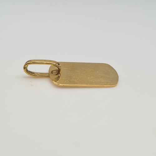 Pendentif Pendentif rectangulaire en or jaune 18 carats 58 Facettes #4503