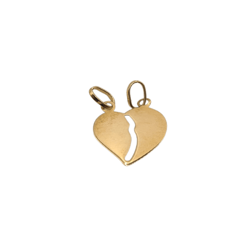 Pendentif Pendentif cœur en or jaune 18 58 Facettes #4507