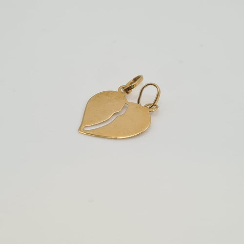 Pendentif Pendentif cœur en or jaune 18 58 Facettes #4507