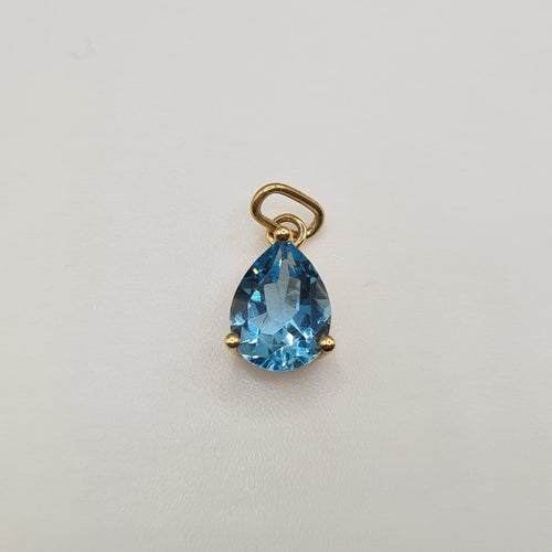 Pendentif Pendentif en or jaune 18 carats avec topaze 58 Facettes #4504