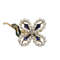 Broche Broche fleur en or jaune 18 carats avec diamant 58 Facettes #4505