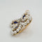 Broche Broche fleur en or jaune 18 carats avec diamant 58 Facettes #4505