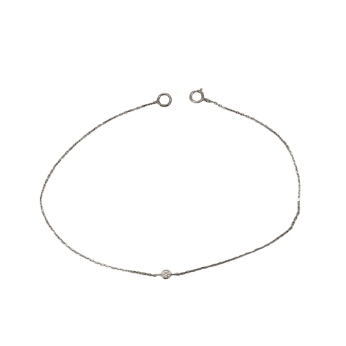 Bracelet Bracelet en or blanc 18 carats avec diamants 58 Facettes #4519